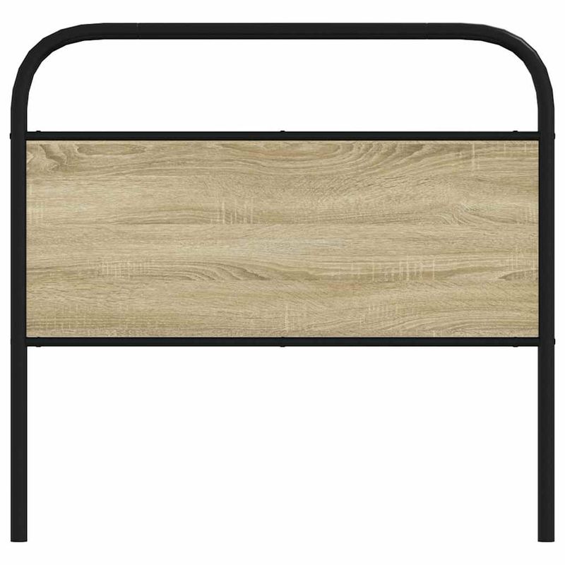 Casa si Gradina - Mobilier - Paturi si accesorii - Accesorii paturi - Tablie stejar sonoma 107 cm otel si lemn prelucrat - Infinity.ro