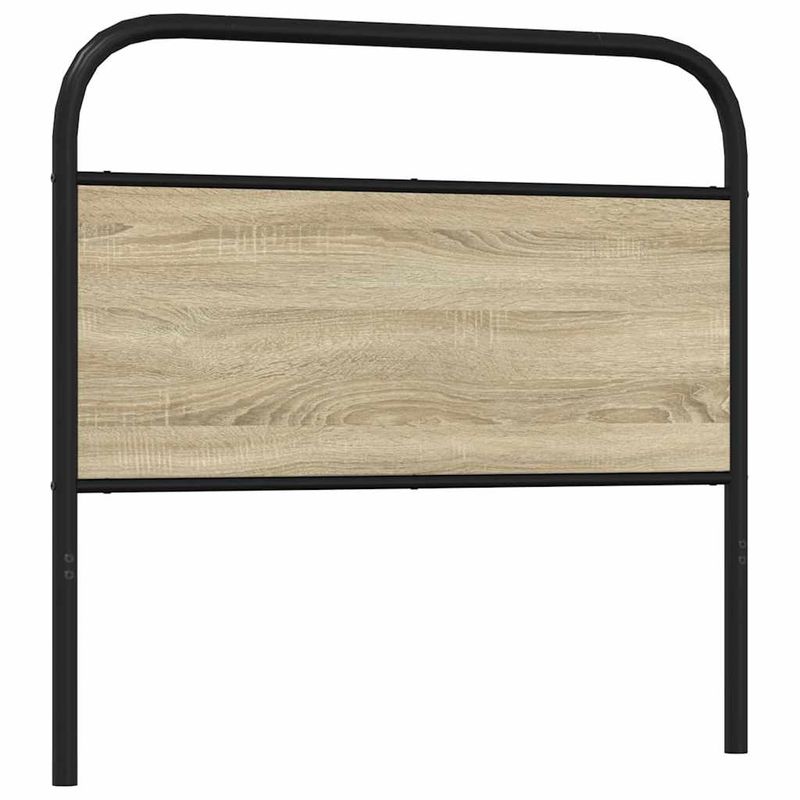 Casa si Gradina - Mobilier - Paturi si accesorii - Accesorii paturi - Tablie stejar sonoma 107 cm otel si lemn prelucrat - Infinity.ro