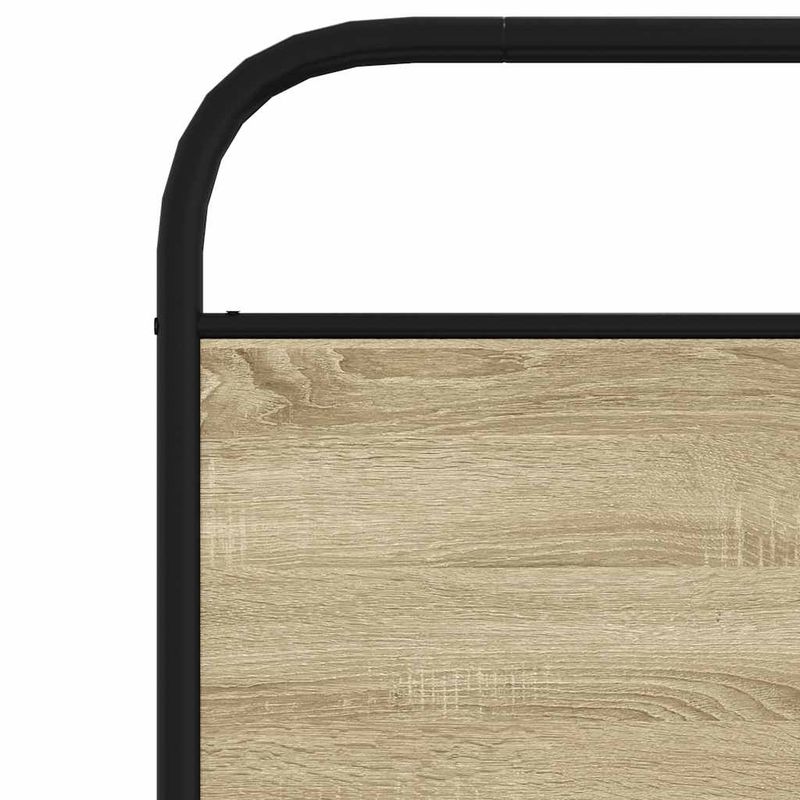 Casa si Gradina - Mobilier - Paturi si accesorii - Accesorii paturi - Tablie stejar sonoma 107 cm otel si lemn prelucrat - Infinity.ro