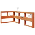 Casa si Gradina - Mobilier - Paturi si accesorii - Accesorii paturi - Tablie de pat LED  cu design blocuri in diamant maro inchis 160 cm tesatura - Infinity.ro