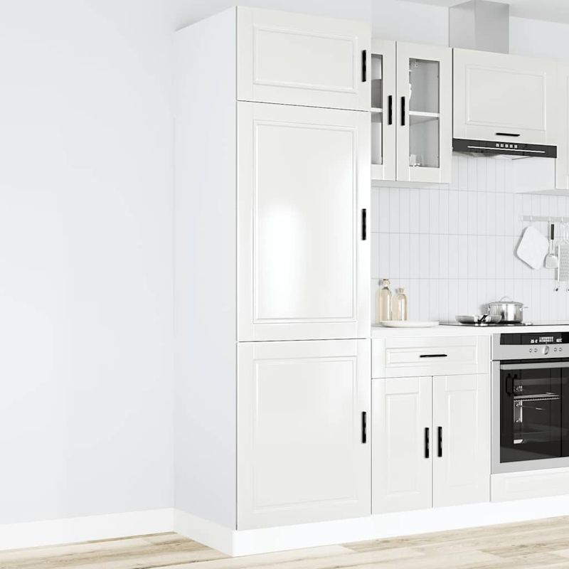 Casa si Gradina - Mobilier - Comode si corpuri - Corpuri bucatarie - Dulap de bucatarie „Porto” Lemn prelucrat alb lucios - Infinity.ro