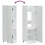 Casa si Gradina - Mobilier - Comode si corpuri - Corpuri bucatarie - Dulap de bucatarie „Porto” Lemn prelucrat alb lucios - Infinity.ro