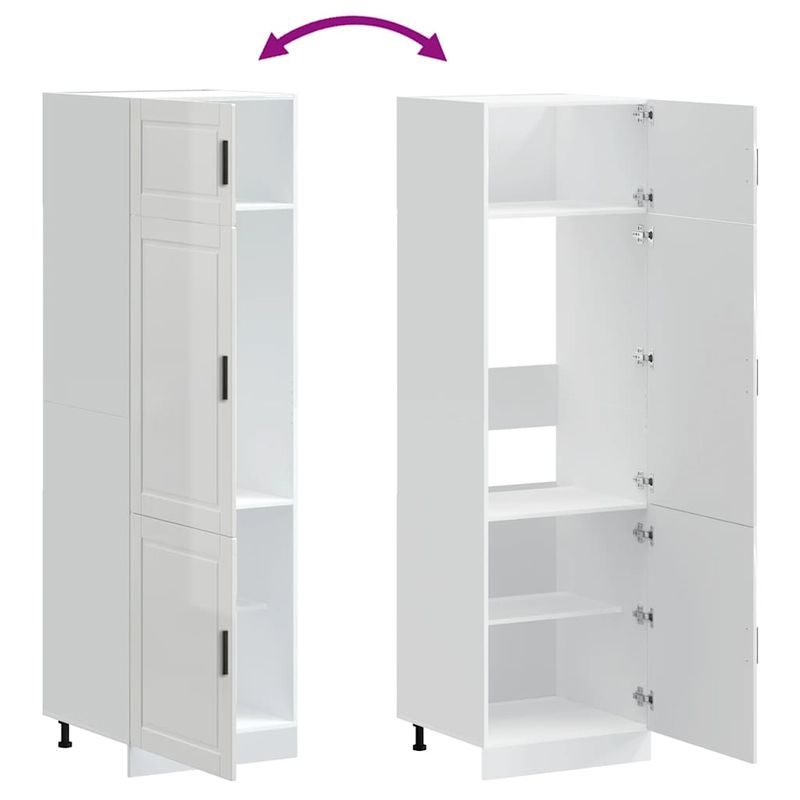 Casa si Gradina - Mobilier - Comode si corpuri - Corpuri bucatarie - Dulap de bucatarie „Porto” Lemn prelucrat alb lucios - Infinity.ro