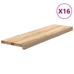 Casa si Gradina - Constructii - Scari si accesorii interioare - Accesorii scari interioare - Trepte scari 16 buc Stejar masiv netratat 90x25x2 cm - Infinity.ro