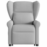 Casa si Gradina - Mobilier - Scaune si fotolii - Fotolii - Fotoliu inclinabil vertical din tesatura gri nor - Infinity.ro