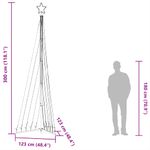 Casa si Gradina - Decoratiuni - Decoratiuni de sezon - Instalatie brad de Craciun 495 LED-uri, albastru, 300 cm - Infinity.ro