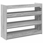 Casa si Gradina - Mobilier - Organizare si depozitare - Organizator incaltaminte - Pantofar, gri sonoma, 80x25x61,5 cm, lemn compozit, înălțime 62 cm, lăţime 80 cm - Infinity.ro