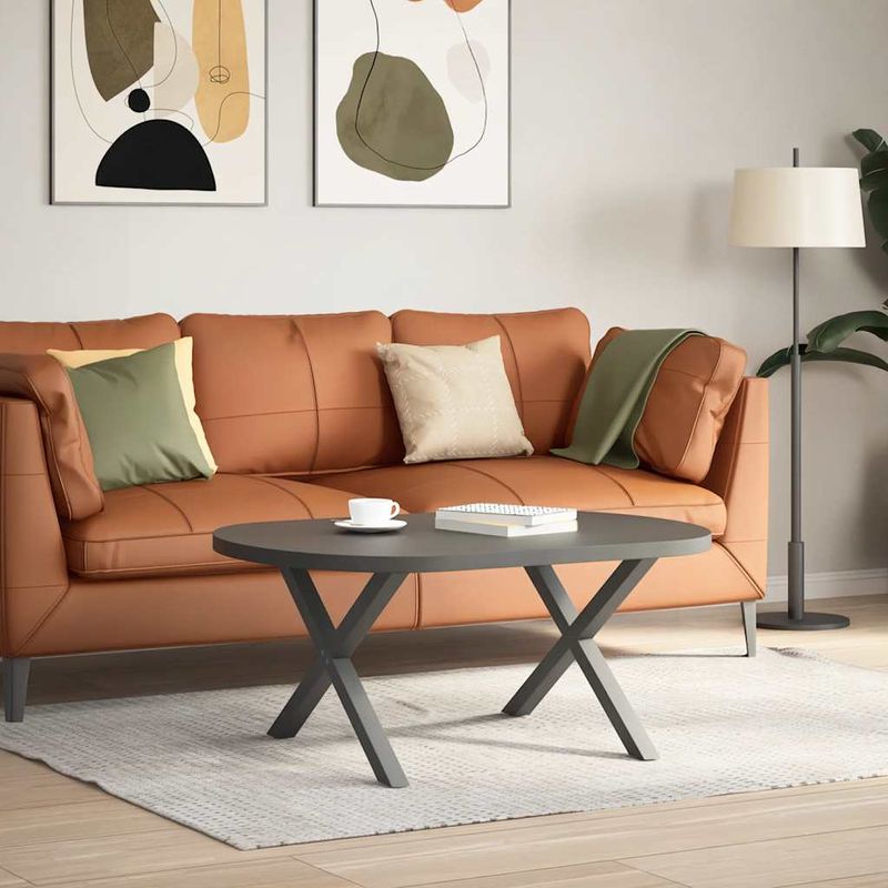 Casa si Gradina - Mobilier - Feronerie si accesorii mobila - Picioare pentru masuta cafea in forma de X, 2 buc Antracit Otel, mărime 70x(42-43) cm (40 mm) - Infinity.ro