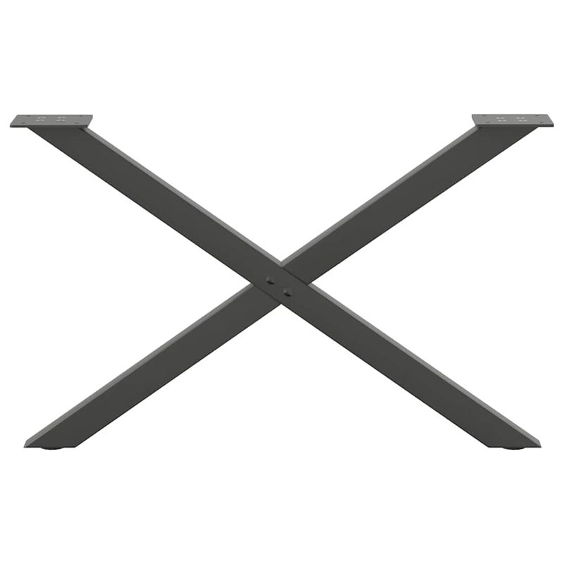 Casa si Gradina - Mobilier - Feronerie si accesorii mobila - Picioare pentru masuta cafea in forma de X, 2 buc Antracit Otel, mărime 70x(42-43) cm (40 mm) - Infinity.ro