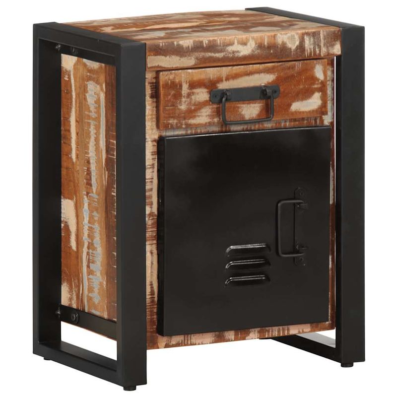 Casa si Gradina - Mobilier - Comode si corpuri - Noptiere - Noptiera multicolor 40x30x50 cm lemn masiv recuperat - Infinity.ro