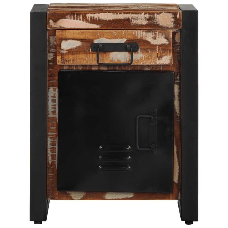 Casa si Gradina - Mobilier - Comode si corpuri - Noptiere - Noptiera multicolor 40x30x50 cm lemn masiv recuperat - Infinity.ro