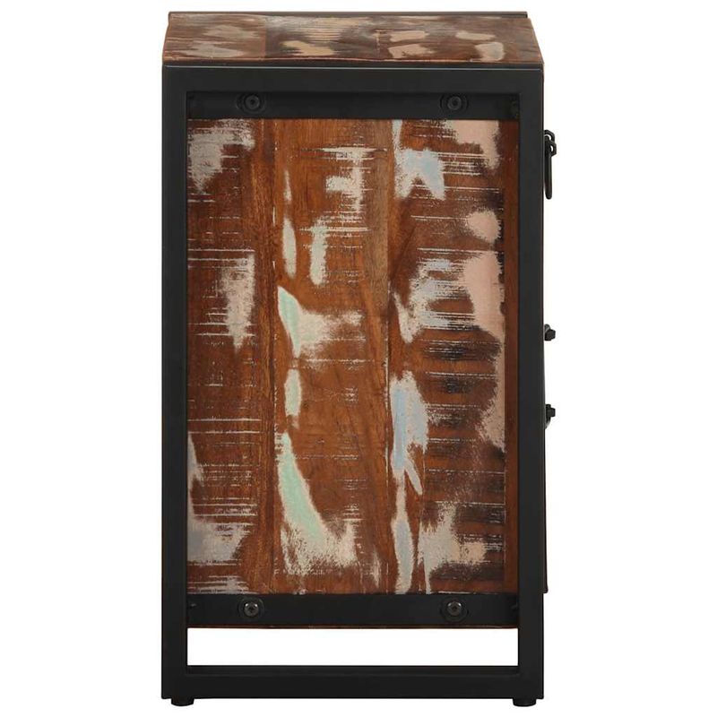 Casa si Gradina - Mobilier - Comode si corpuri - Noptiere - Noptiera multicolor 40x30x50 cm lemn masiv recuperat - Infinity.ro