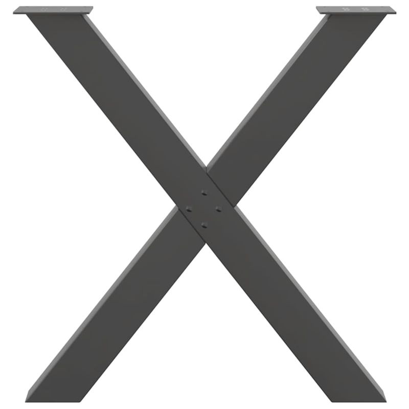 Casa si Gradina - Mobilier - Feronerie si accesorii mobila - Picioare pentru masa in forma de X, 2 buc Antracit Otel, mărime 70x(72-73) cm (80 mm) - Infinity.ro