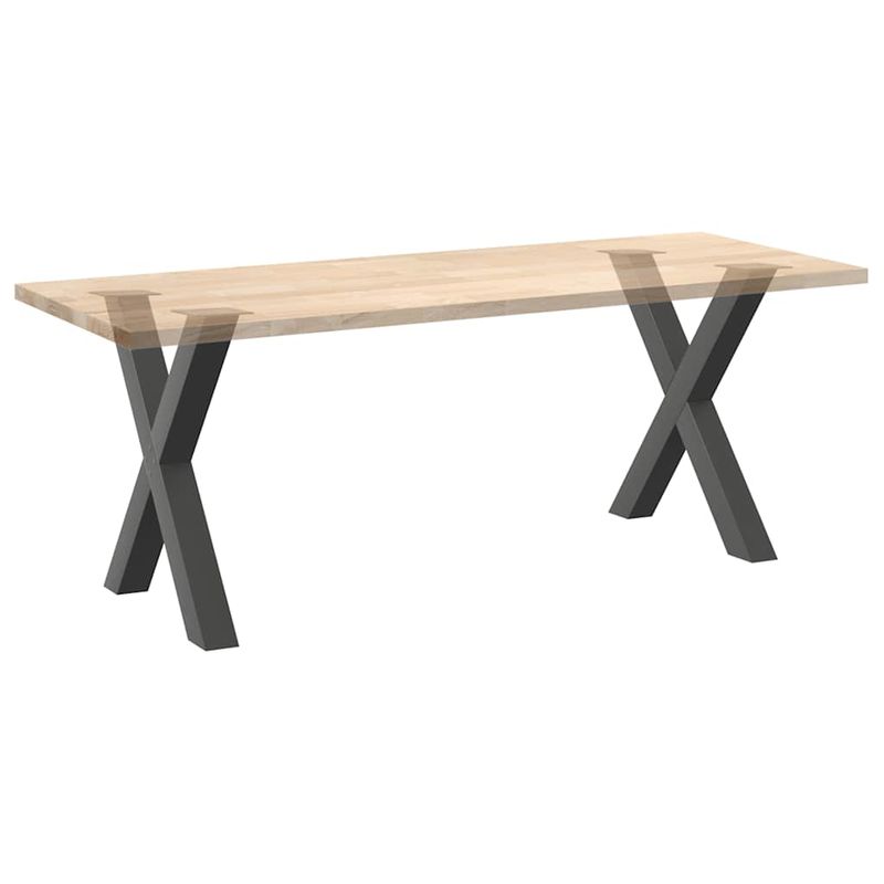 Casa si Gradina - Mobilier - Feronerie si accesorii mobila - Picioare pentru masa in forma de X, 2 buc Antracit Otel, mărime 70x(72-73) cm (80 mm) - Infinity.ro