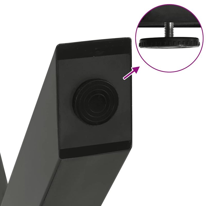 Casa si Gradina - Mobilier - Feronerie si accesorii mobila - Picioare pentru masa in forma de X, 2 buc Antracit Otel, mărime 70x(72-73) cm (80 mm) - Infinity.ro