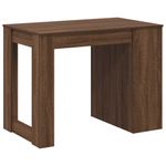 Casa si Gradina - Mobilier - Mese si birouri - Mese bucatarie si dining - Birou cu sertar raft Stejar maro 102x62x77,5 cm lemn prelucrat - Infinity.ro