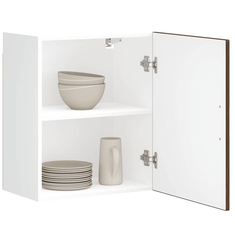 Casa si Gradina - Mobilier - Comode si corpuri - Corpuri bucatarie - Dulap de bucatarie "Porto" din lemn de stejar maro, mărime 50x31x60 cm, model 1x dulap de perete (1 ușă) - Infinity.ro