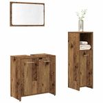 Casa si Gradina - Mobilier - Seturi de mobilier - Seturi baie - Set mobilier de baie, 3 piese, lemn vechi, lemn prelucrat - Infinity.ro