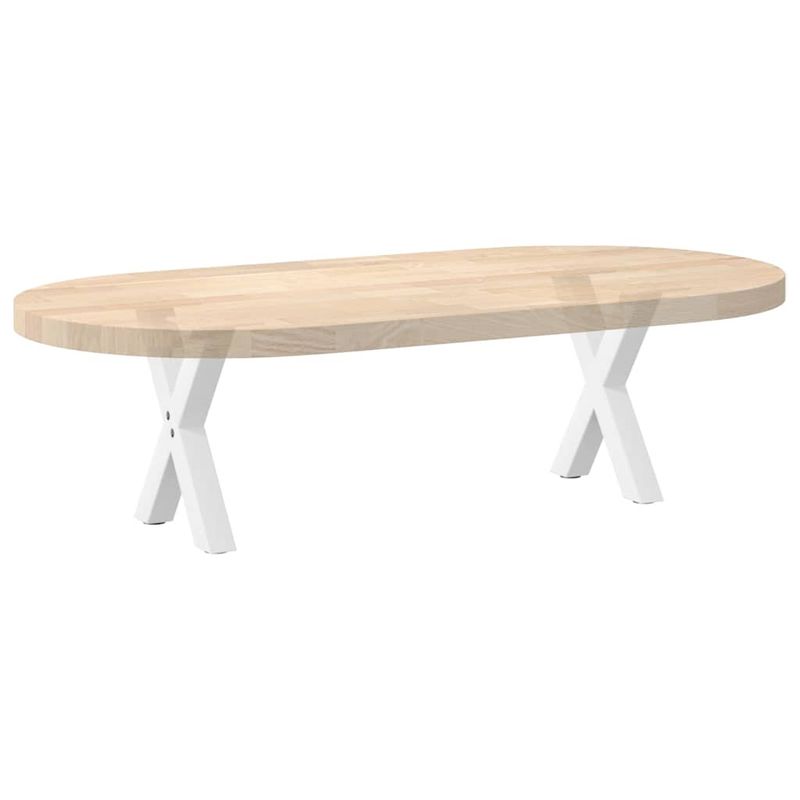 Casa si Gradina - Mobilier - Feronerie si accesorii mobila - Picioare masuta cafea in forma X, 2 buc alb 30x(30-31) cm otel, mărime 30x(30-31) cm (40 mm) - Infinity.ro