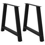 Casa si Gradina - Mobilier - Feronerie si accesorii mobila - Picioare masuta de cafea in forma de A, 2 buc Negru Otel, mărime 90x(72-73) cm - Infinity.ro