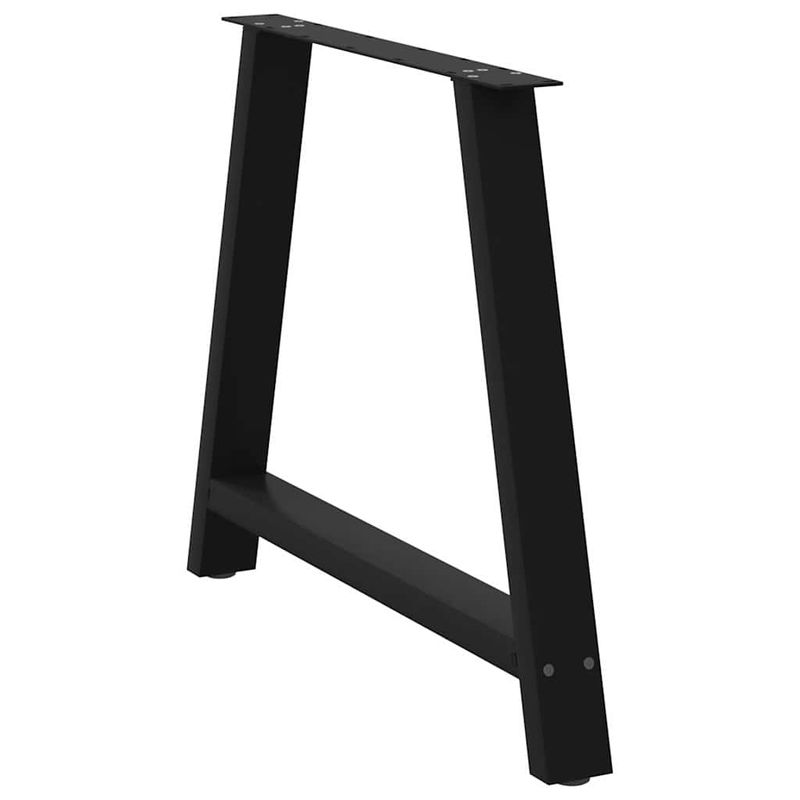 Casa si Gradina - Mobilier - Feronerie si accesorii mobila - Picioare masuta de cafea in forma de A, 2 buc Negru Otel, mărime 90x(72-73) cm - Infinity.ro
