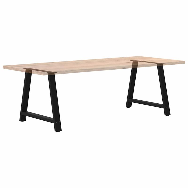 Casa si Gradina - Mobilier - Feronerie si accesorii mobila - Picioare masuta de cafea in forma de A, 2 buc Negru Otel, mărime 90x(72-73) cm - Infinity.ro