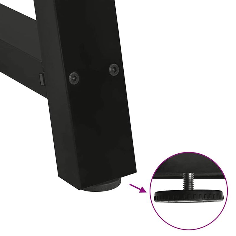 Casa si Gradina - Mobilier - Feronerie si accesorii mobila - Picioare masuta de cafea in forma de A, 2 buc Negru Otel, mărime 90x(72-73) cm - Infinity.ro