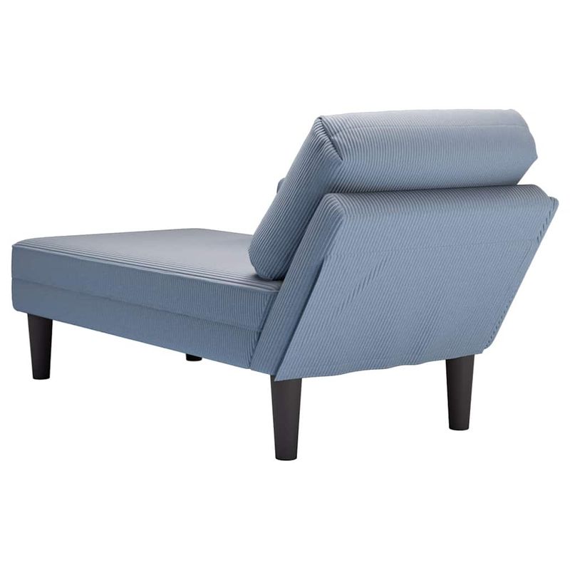 Casa si Gradina - Mobilier - Scaune si fotolii - Fotolii - Sezlong cu perna din tesatura din velur albastru - Infinity.ro