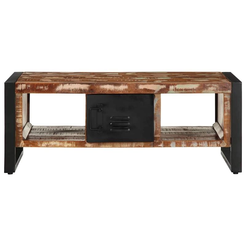 Casa si Gradina - Mobilier - Mese si birouri - Masute de cafea - Masuta de cafea multicolora 90x50x36 cm lemn masiv recuperat - Infinity.ro