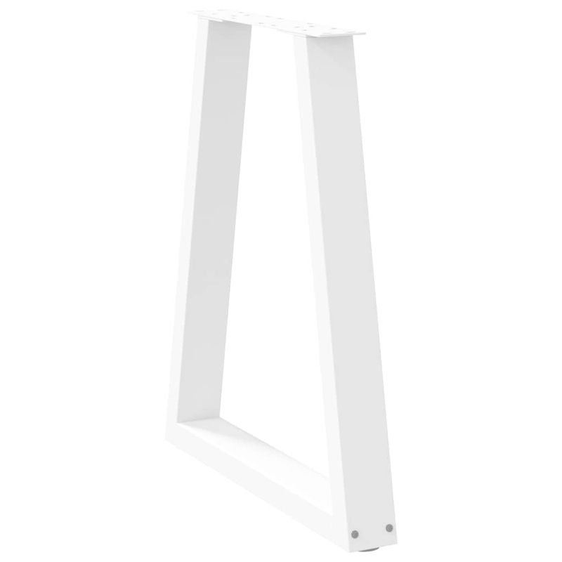 Casa si Gradina - Mobilier - Feronerie si accesorii mobila - Picioare masuta cafea in forma V 2 buc alb 60x(72-73) cm otel - Infinity.ro