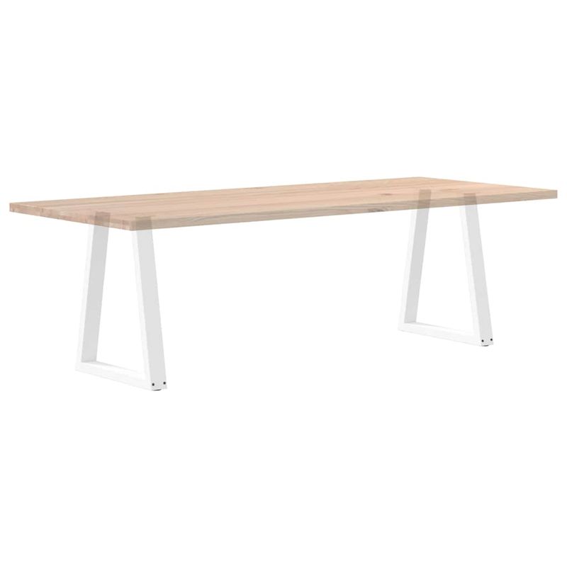 Casa si Gradina - Mobilier - Feronerie si accesorii mobila - Picioare masuta cafea in forma V 2 buc alb 60x(72-73) cm otel - Infinity.ro