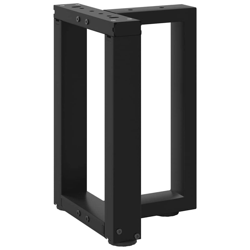 Casa si Gradina - Mobilier - Feronerie si accesorii mobila - Picioare masuta de cafea in forma de T, 2 buc Negru Otel, mărime 38x25x(42-43) cm - Infinity.ro