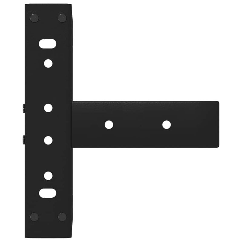 Casa si Gradina - Mobilier - Feronerie si accesorii mobila - Picioare masuta de cafea in forma de T, 2 buc Negru Otel, mărime 38x25x(42-43) cm - Infinity.ro