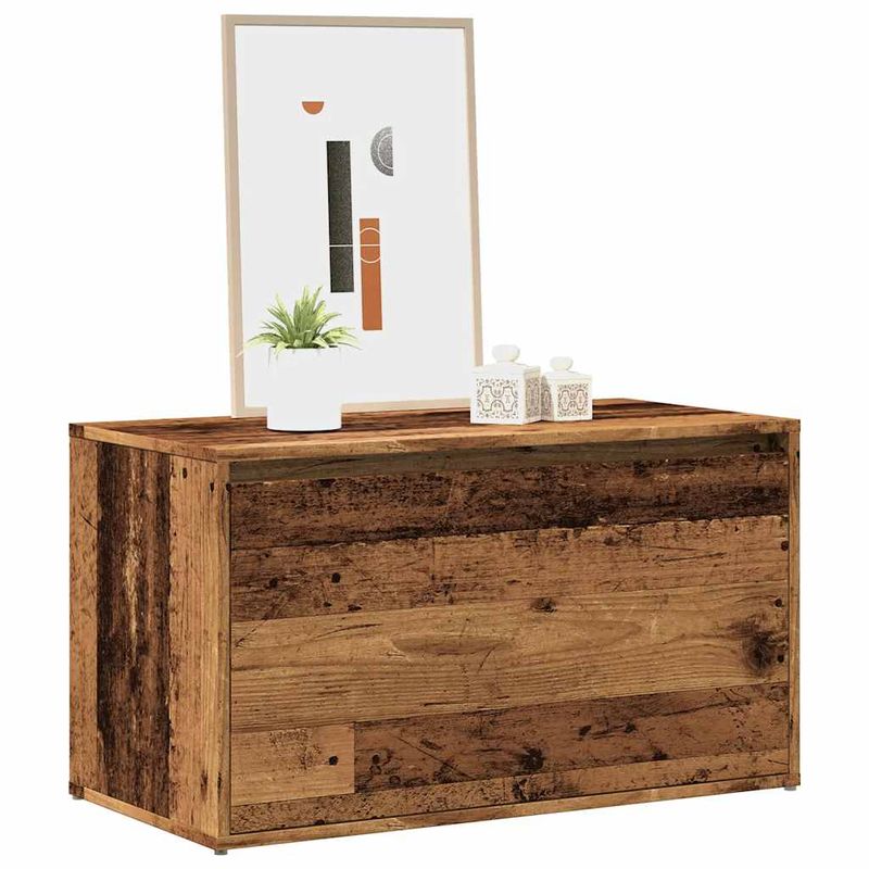 Casa si Gradina - Mobilier - Organizare si depozitare - Bancute - Banca de hol, Lemn vechi, 80x40x45 cm, PAL - Infinity.ro
