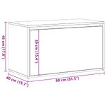 Casa si Gradina - Mobilier - Organizare si depozitare - Bancute - Banca de hol, Lemn vechi, 80x40x45 cm, PAL - Infinity.ro