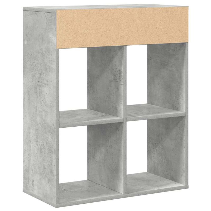 Casa si Gradina - Mobilier - Biblioteci si rafturi - Biblioteci - Biblioteca, gri beton, 66x31x80 cm, lemn prelucrat - Infinity.ro