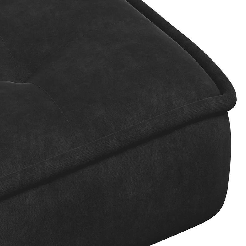 Casa si Gradina - Mobilier - Scaune si fotolii - Scaune - Scaun de relaxare cu taburet, negru, catifea - Infinity.ro