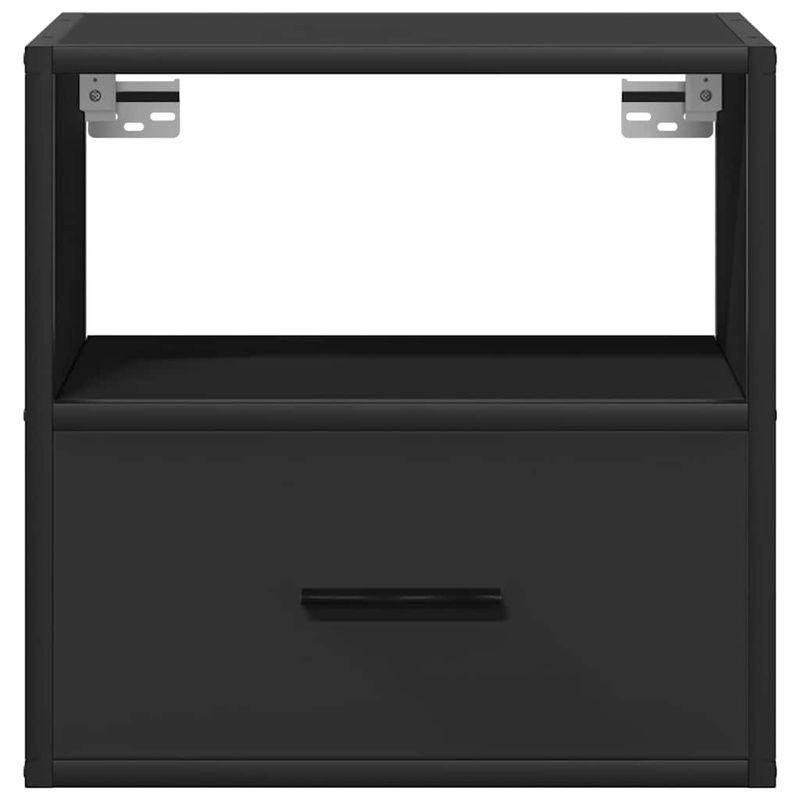 Casa si Gradina - Mobilier - Comode si corpuri - Noptiere - Noptiera de perete, negru, 40x31x39,5 cm - Infinity.ro