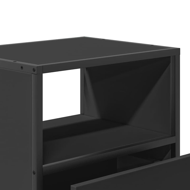 Casa si Gradina - Mobilier - Comode si corpuri - Noptiere - Noptiera de perete, negru, 40x31x39,5 cm - Infinity.ro