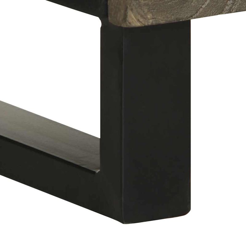 Casa si Gradina - Mobilier - Mobilier baie - Comode baie - Dulap de baie, negru, 38x33x160 cm, lemn masiv de mango - Infinity.ro