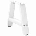 Casa si Gradina - Mobilier - Feronerie si accesorii mobila - Picioare masuta cafea in forma A 2 buc alb 50x(30-31) cm otel - Infinity.ro