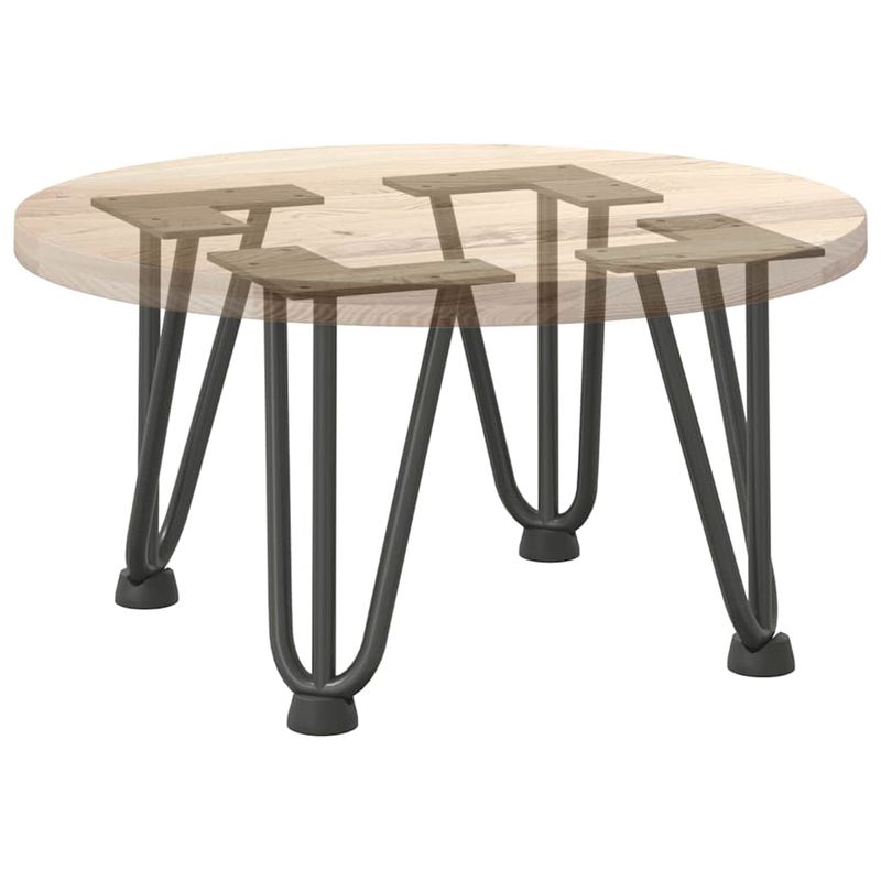 Casa si Gradina - Mobilier - Feronerie si accesorii mobila - Picioare de masa in ac de par 4 buc Antracit 20 cm Otel masiv, model 3 rods - Infinity.ro