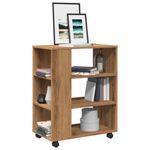 Casa si Gradina - Mobilier - Dulapuri si sifoniere - Dulapuri - Dulap cu roti, stejar artizanal, 60x35x75 cm, lemn prelucrat - Infinity.ro