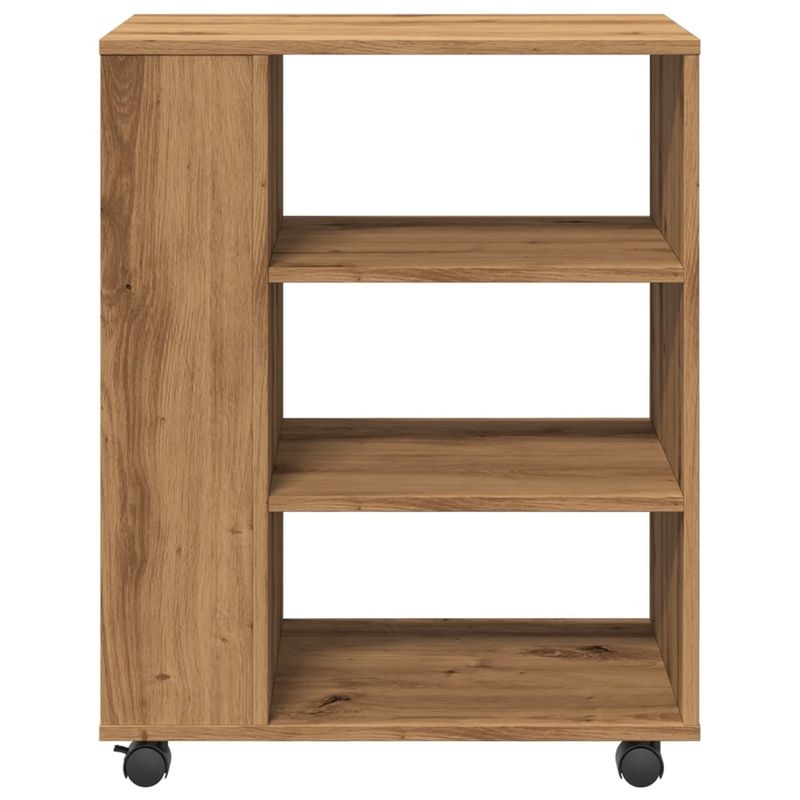 Casa si Gradina - Mobilier - Dulapuri si sifoniere - Dulapuri - Dulap cu roti, stejar artizanal, 60x35x75 cm, lemn prelucrat - Infinity.ro