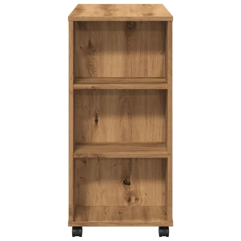 Casa si Gradina - Mobilier - Dulapuri si sifoniere - Dulapuri - Dulap cu roti, stejar artizanal, 60x35x75 cm, lemn prelucrat - Infinity.ro