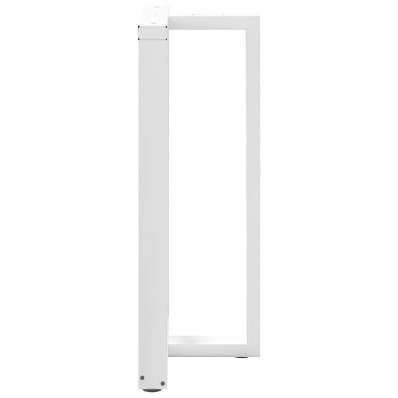 Casa si Gradina - Mobilier - Feronerie si accesorii mobila - Picioare pentru masa de bar in forma de T, 2 buc alb otel, mărime 60x35x(100-101) cm - Infinity.ro