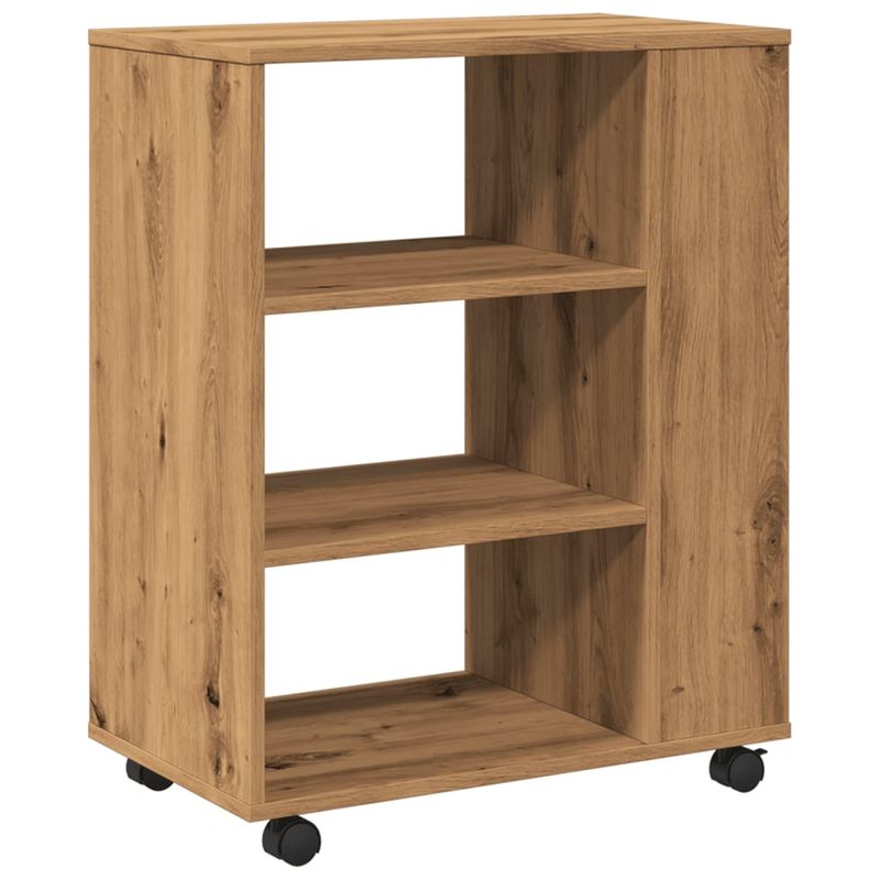Casa si Gradina - Mobilier - Dulapuri si sifoniere - Dulapuri - Dulap cu roti, stejar artizanal, 60x35x75 cm, lemn prelucrat - Infinity.ro