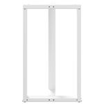 Casa si Gradina - Mobilier - Feronerie si accesorii mobila - Picioare pentru masa de bar in forma de T, 2 buc alb otel, mărime 60x35x(100-101) cm - Infinity.ro