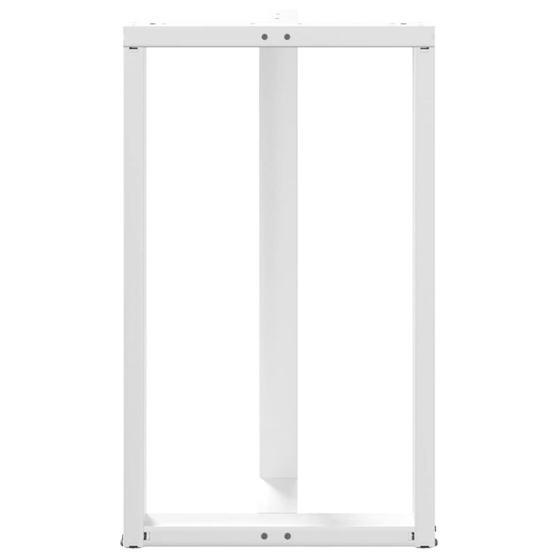Casa si Gradina - Mobilier - Feronerie si accesorii mobila - Picioare pentru masa de bar in forma de T, 2 buc alb otel, mărime 60x35x(100-101) cm - Infinity.ro