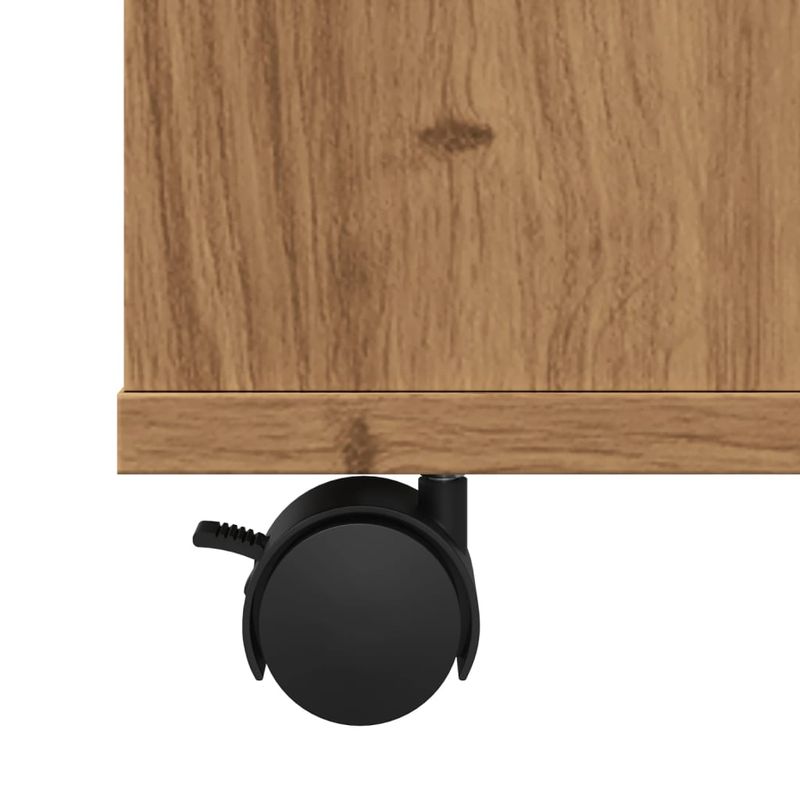 Casa si Gradina - Mobilier - Dulapuri si sifoniere - Dulapuri - Dulap cu roti, stejar artizanal, 60x35x75 cm, lemn prelucrat - Infinity.ro